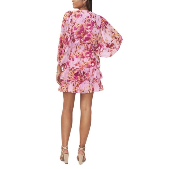 Sam & Jess Floral Ruffle Mini Dress - Size Small - Picture 5 of 8